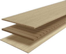 Picture Or Engineered Flooring Made From Ort Blockboard